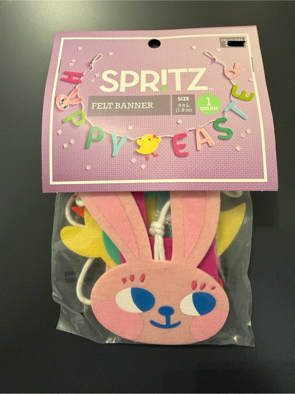 Target Spritz Felt Happy Easter Bunny Garland Spring NEW Banner Festive
